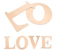 Mipcase 4 pièces Lettres Bois Décoratives Love Lettres Alphabet DIY à Peindre pour Décoration Murale Chambre Artisanat à Personnaliser