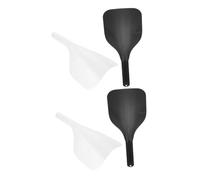 Mipcase 4 Pièces Masques pour Teinture Capillaire avec Poignée Écrans Transparents Réutilisables Pulvérisation Protection Visage pour Salon et Coiffeur