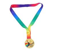 Mipcase 4 Pièces Médaille De Basket Médaille d'or Médailles pour Médailles Jouet Décerner des Médailles Trophées De Compétition Sportive Médailles Gagnantes Médailles De Course Ruban