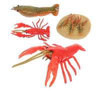 Mipcase 4 pièces Modèles de Croissance de Homard Plastique Figurines Éducatives pour Garçon Fille Jouets Cognitifs Simulant Cycle de Vie Décoration Ludique pour Garçons et Filles