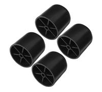 Mipcase 4 Pièces Pieds de Canapé Coniques Ronds Noirs 5cm, Support Stable | Abs, Installation Facile avec Vis Incluses, Usage DIY et Remplacement, Style Moderne pour Sofa et Couch