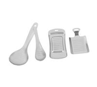 Mipcase 4 pièces Set de Râpes Acier Inoxydable pour Cuisine Râpe Multi Usage pour Gingembre Ail Fromage Ustensile Pratique et Facile à Nettoyer