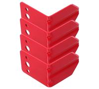 Mipcase 4 pièces Support Mural Extincteur Acier Robuste Lot de Crochets Muraux avec Vis pour Fixation Sécurisée Montage pour Usage Domestique Bureau et Commercial