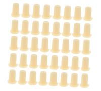 Mipcase 42 pièces Ferrules pour Cordes de Guzheng Caoutchouc Beige Accessoires Précis pour Cithare Chinoise Durables et Résistants à Usure Adaptés Aux Professionnels Enseignement