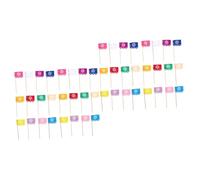 Mipcase 48 Pièces Day Of The Dead Cake Flags Mexican Party Dessert Cupcake Toppers Birthday Decoration For Fiesta And Halloween
