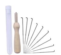 Mipcase 48 pièces Kit de Feutrage Laine Couleurs Feutrine Fleur Artisanale pour Accessoires Jouets Vêtements DIY Créatif