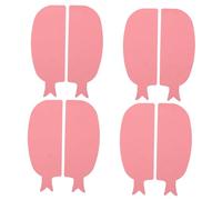Mipcase 4paires Coussinets Silicone Pour Cils Forme De Poisson Réutilisables Accessoires De Maquillage Outils Pour Rehaussement De Cils