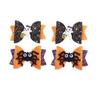 Mipcase 4pcs Barrettes Nœud pour Fille en Polyester et Fer, Accessoires Cheveux Garçon et Filles Pratiques, pour Costume Party et Maintien des Cheveux Droits
