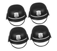Mipcase 4Pcs Chapeau De Policier Britannique Casque D& #39; Officier De Police Pour Enfant Casque De Costume De Policier De Bobby Britannique De De Police