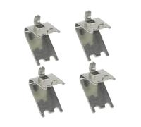 Mipcase 4pièces Lot De Clips Étagère Acier Inoxydable Pour Congélateur Supports Carrés Robustes Fixation Queue Aronde Clips De Support Solide Adaptés Aux Réfrigérateurs Familiaux