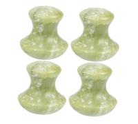 Mipcase 4pièces Lot De Outils De Massage Facial Jade Grattoir à Champignons Guasha Pour Soins Peau Cou Et Corps