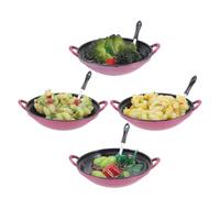 Mipcase 4pièces Nourriture pour Petite Maison Jouet De Jeu pour Garçon Fille Modèle De Nourriture Miniature Miniature De Cuisine Accessoires De Maison Jouets pour Garçon Fille