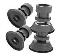 Mipcase 4pièces Patins Anti-dérapants Réglables Pour Machine à Laver Amortisseurs Hauteur Ajustable Pour Lave-linge Sèche-linge Protection Sol Et Stabilité