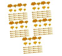 Mipcase 5 Ensembles Artificielles Ginkgo pour Décoration De Mariage Et Fête Ornements Chics Accessoires De Fête Colorés Et Éclatants 108 Pièces * 5