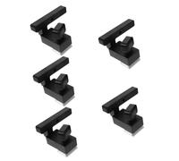 Mipcase 5 Pièces Butée de Rail T Slot avec Poignée Carrée pour Outils de Menuiserie Limiteur de Chute pour Scie à Onglet et Accessoires Diy
