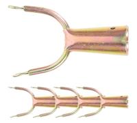 Mipcase 5 pièces Fourches de Remplacement pour Poteau à Vêtements Accessoires Métalliques Connecteurs Pratiques pour Balcon et Séchage Hauteur