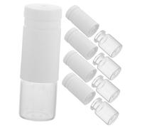 Mipcase 5 pièces Lot de Flacons Rechargeables à Double Compartiment pour Voyage Séparation Eau et Huile Bouteilles pour Lotion Sérum et Huile Essentielle Matériaux Verre et PP Durables