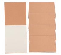 Mipcase 5 Pièces Lot de Petits Carnets de Notes Kraft Épais Papier Vierge Résistant Bloc-notes Multifonction pour Écriture Dessin et Mémo Format Poche Portable pour Bureau et École