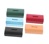 Mipcase 5 Pièces Miniature Metal Toolbox for Dollhouse Compact Mini Storage Chest for Doll Furniture Decoration and Creative Play