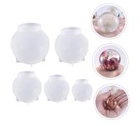 Mipcase 5 pièces Moules Silicone Sphère Moule pour DIY Bougie Demi Sphère Cavités pour Décoratives