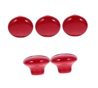 Mipcase 5 Pièces Poignée En Céramique Armoires Poignées D'armoire Poignées De Porte Tiroir Bouton De Porte D'armoire Poignée De Porte Écrou De Bouton De Poignée Boutons Rétro Mat Rouge