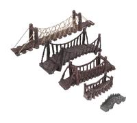 Mipcase 5 Pièces Ponts Résine pour Aquarium Décor Miniature et Facile à Installer Ornements de Paysage Micro pour Jardins de Fées Terrariums et Bassins