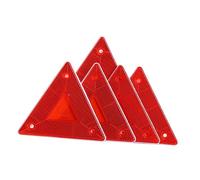 Mipcase 5 pièces Triangle Avertissement Sécurité Rouge Réfléchissant pour Camion Panneau Routier Urgence Signalisation Nocturne Sécurité Routière Installation Rapide et Rangement Compact