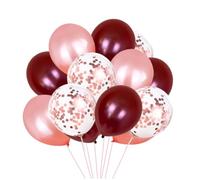 Mipcase 50 pièces Ballons Latex pour Fête Or Rose Confettis Or Rose Décoration Anniversaire Mariage