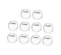 Mipcase 50 pièces Broches DIY Rondes Acrylique Transparent pour Accessoires de Badges Fête