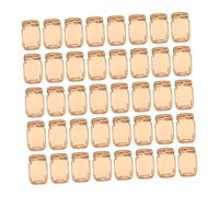 Mipcase 50 Pièces Décoration Forme de Mason Jar Supports DIY pour Garçon Fille Surface Lisse pour Peinture et Création Jeux Manuels Créatifs