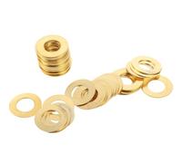 Mipcase 50 pièces Lot de Rondelles Plates de Surface Chromate Jaune Intérieur Extérieur Rondelles de Remplacement Robustes pour Bricolage et Construction