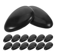 Mipcase 50 Pièces Protège-oreilles Réutilisables Noirs en Plastique Crochet D'oreille Confortable, Emballage Individuel, pour Coloration Capillaire en Salon et Usage Domestique