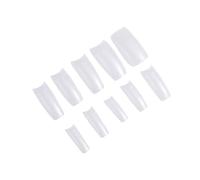 Mipcase 500 Pièces French Style Transparent Fake Nail Tips Full Cover Natural Color False Nails For Professional And Home Use Pc Material