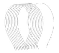 Mipcase 50pièces Cerceaux Vierges Acier Inoxydable pour Soi-même des Serre-têtes Matériaux Inclus