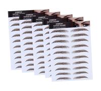 Mipcase 5pièces Autocollants Pour Sourcils Tatouages Temporaires Cosmétiques Faux Sourcils Application Rapide Et Naturelle