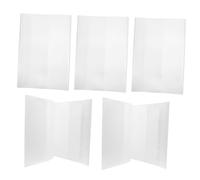Mipcase 5pièces Couverture De Transparente Et Imperméable Couverture De Protection Pour Cahiers Exercices Et Notes Lot De Protège-manuels