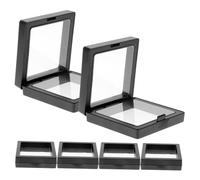Mipcase 6 ensembles Boîte de Rangement Bijoux Transparente Film PE Lot pour Bagues et Bracelets Coffrets Robustes et Durables pour Fêtes et Occasions Spéciales