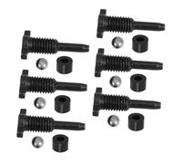 Mipcase 6 Ensembles Vertical Jack Repair Parts with Steel Ball Seal and Air Release Valves Durable Hydraulic Jack Accessories for Automotive and Industrial Lifting