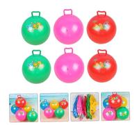 Mipcase 6 pièces Ballon Sauteur Gonflable avec Poignée pour Garçon Fille Extérieur Cartoon et Facile à Porter Jeu Amusant pour Garçons et Filles Couleur Aléatoire Couleur Aléatoire