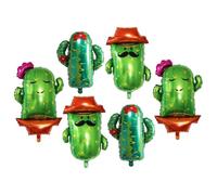 Mipcase 6 pièces Ballons Aluminium Cactus Grand Format pour Décoration Anniversaire Shower Mariage Fête