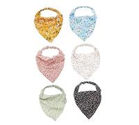 Mipcase 6 pièces Bandeaux Élastiques Fleurs Bandanas Tête Femme Accessoires Coiffure Doux et Confortables pour Maquillage Nettoyage et Soins Capillaires