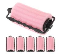 Mipcase 6 pièces Big Sponge Curlers For All Hair Types No Heat Overnight Hair Rollers Soft Foam Styling Rods For Natural Pear Waves