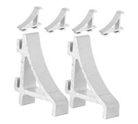 Mipcase 6 pièces Clips Support Étagère Aluminium pour Réfrigérateur et Congélateur Pinces Robustes pour Organisateur Frigo Montage Simple et Rangement Optimisé