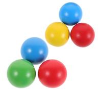 Mipcase 6 Pièces Croquet Balls for Outdoor Wooden Set Portable Lawn Game for Family Recreation and Team Building