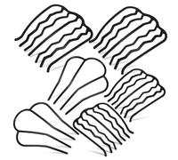 Mipcase 6 pièces Peignes à Cheveux Métalliques Lot de Accessoires pour Coiffure avec Dents Fines Outils de Coiffure pour Événements Spéciaux et Usage