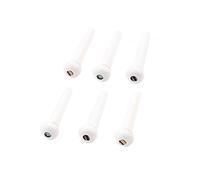 Mipcase 6 pièces Plastic Guitar Bridge Pegs Durable Acoustic Folk Guitar String Studs Easy Installation