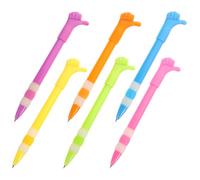 Mipcase 6 Pièces Stylo à Bille Geste Pouce Levé Stylo à Bille Portable en Plastique Écriture Fluide Poignée Confortable Créatifs et Amusants pour Garçon et Filles