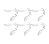Mipcase 6pcs Coussinets Nasaux pour Lunettes en Silicone Souple Forme U Remplacement Facile Installation Simple Antidérapants de Soleil