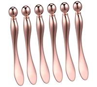 Mipcase 6Pièces Applicateur de Crème pour Yeux de Masseur Facial pour Outil Élégant pour Peau Compact