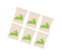 Mipcase 6pièces Sacs à Cordon Pour Bonbons Toile Avec Serrage Par Cordon Petits Pour Fête De Pâques Faciles